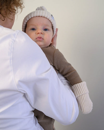 Lodger - Wanten Mittens Merino Wol | Beige