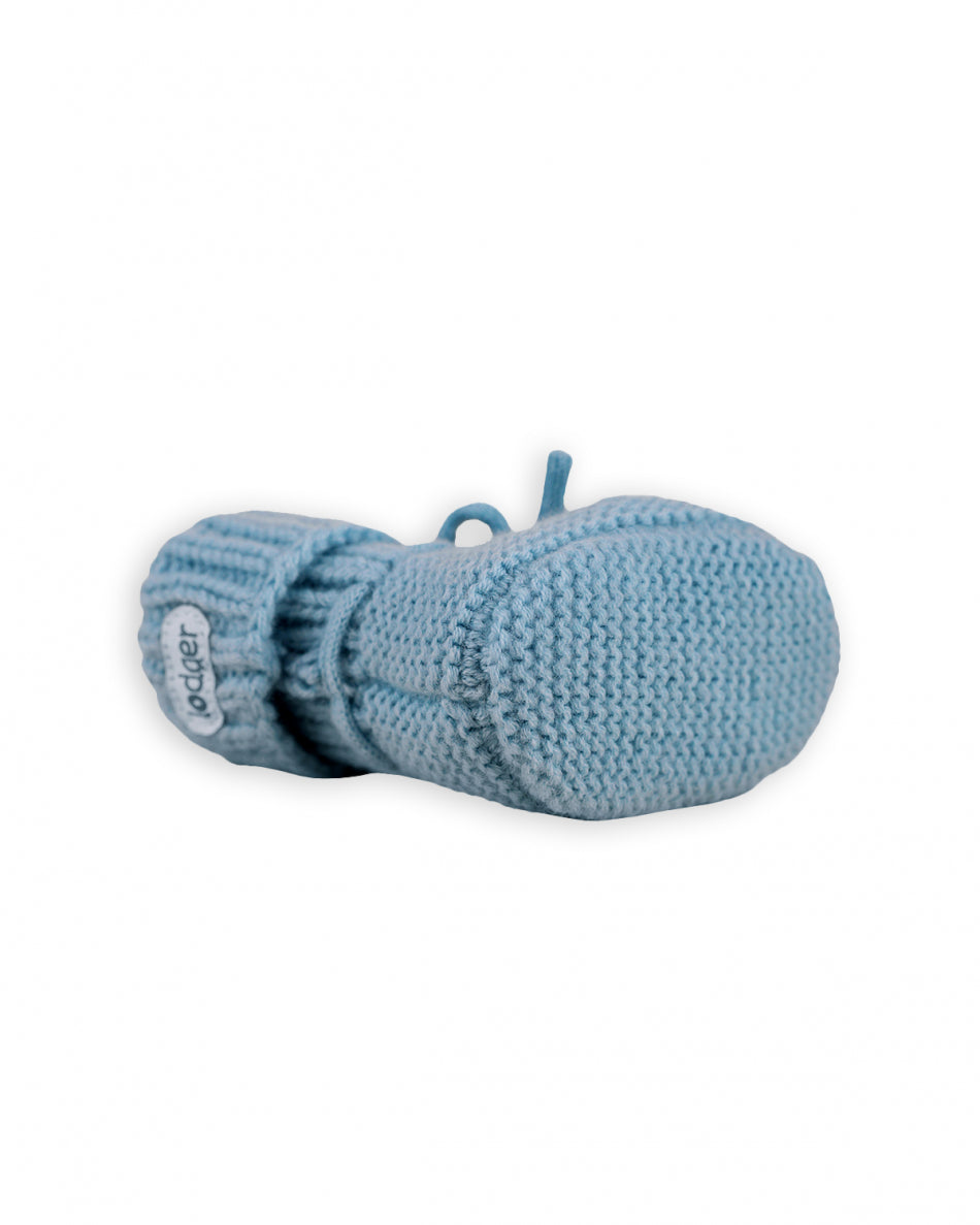 Lodger - Slofjes Baby Slipper Merino Wol | Blauw