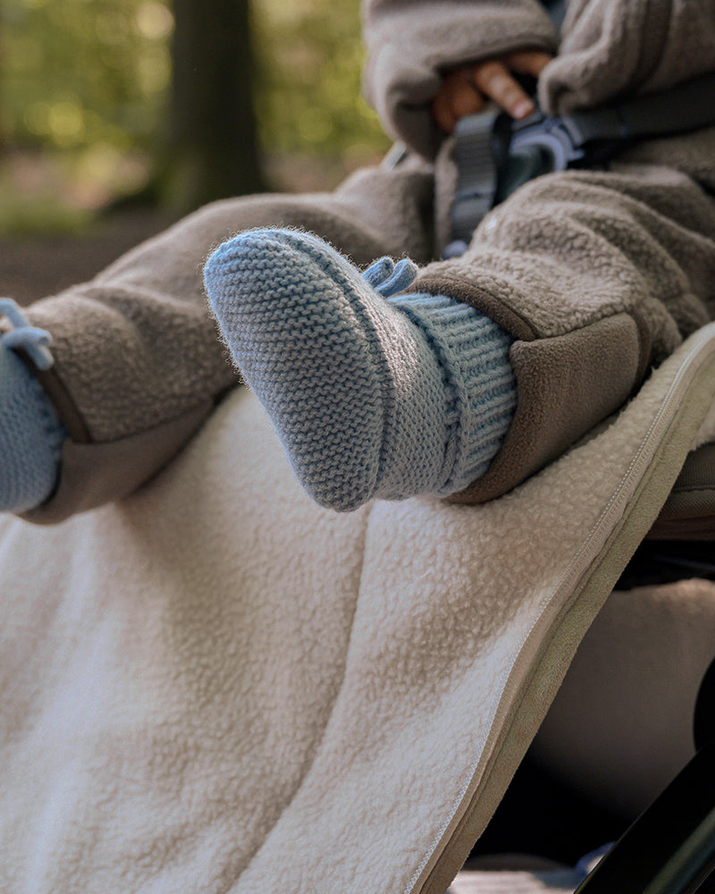 Lodger - Slofjes Baby Slipper Merino Wol | Blauw