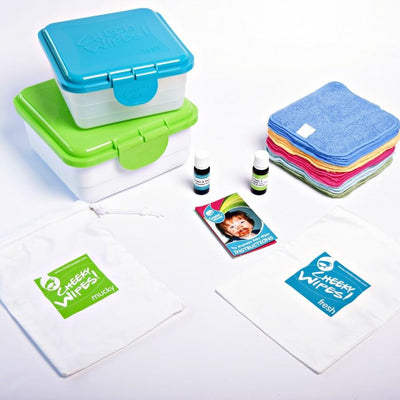 Herbruikbare babydoekjes (All-in-one kit Premium Bamboo)