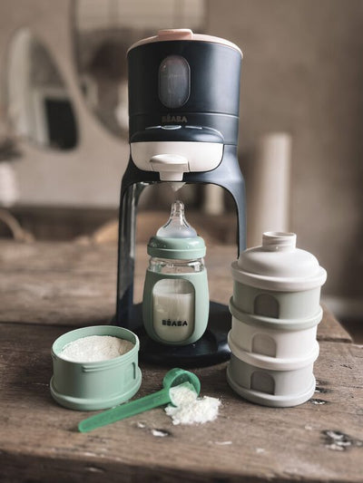 Béaba - Stapelbare Doseerdozen | Cotton White / Sage Green