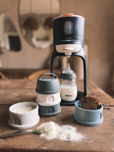 Béaba - Stapelbare Doseerdozen | Mineral Grey / Blue