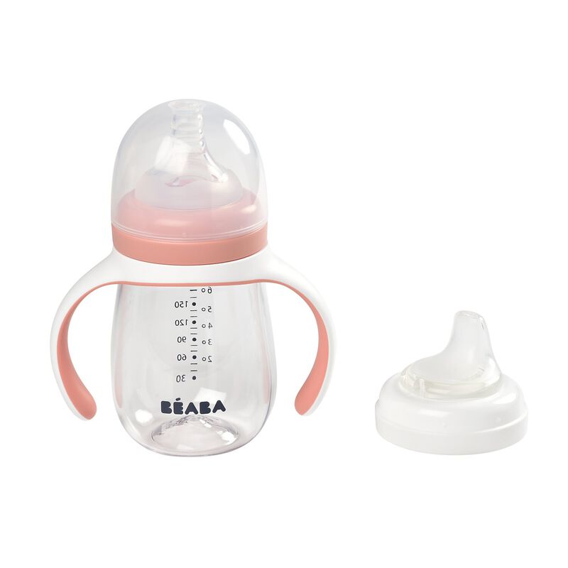 Béaba - Evolutieve Drinkbeker 2in1 | Old Pink 210ml
