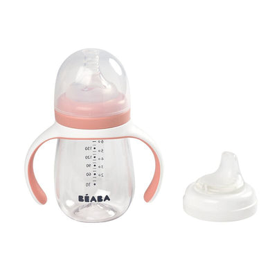 Béaba - Evolutieve Drinkbeker 2in1 | Old Pink 210ml