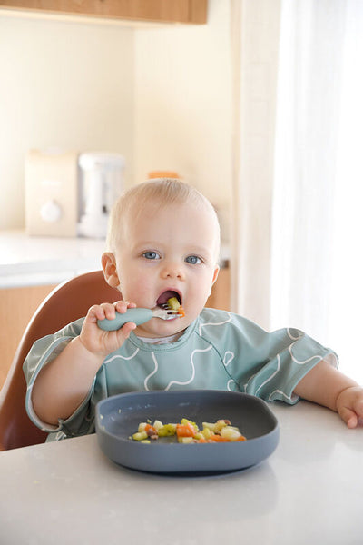 Béaba - Bestek Vork + Lepel Inox | Sage Green