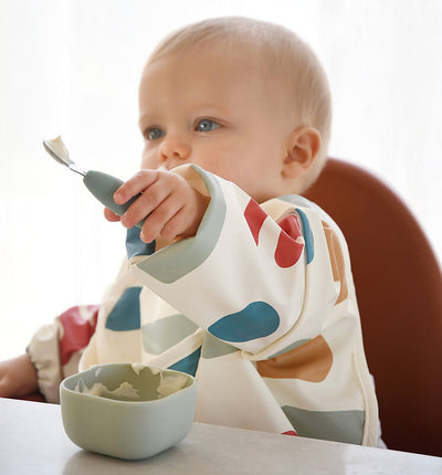 Béaba - Bestek Vork + Lepel Inox | Sage Green