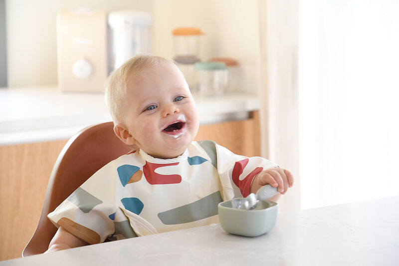 Béaba - Bestek Vork + Lepel Inox | Velvet Grey