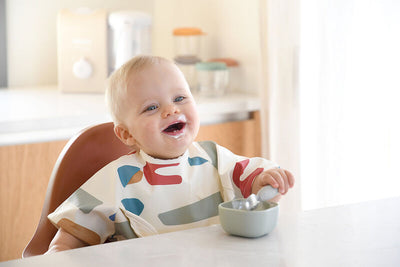 Béaba - Bestek Vork + Lepel Inox | Velvet Grey