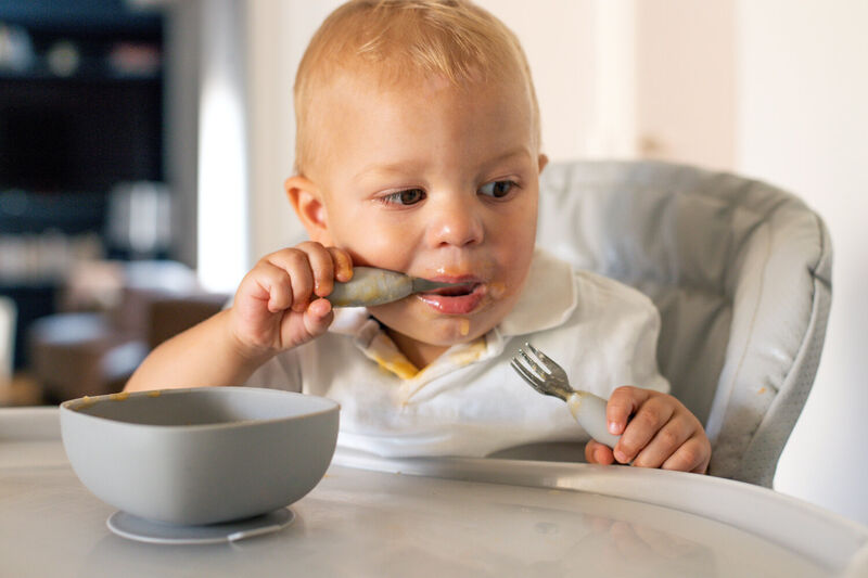 Béaba - Bestek Vork + Lepel Inox | Velvet Grey