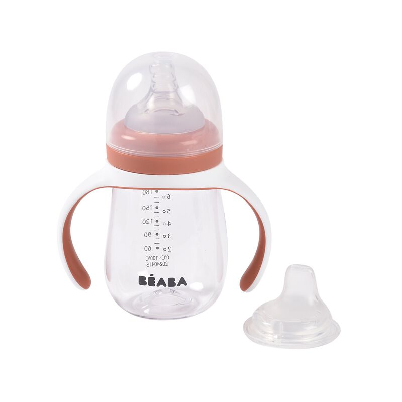 Béaba - Evolutieve Meegroeifles 2in1 210ml | Terracotta