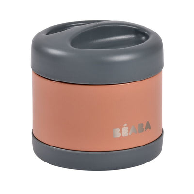 Béaba - Thermo Potje Voeding 500ml | Mineral Grey / Terracotta