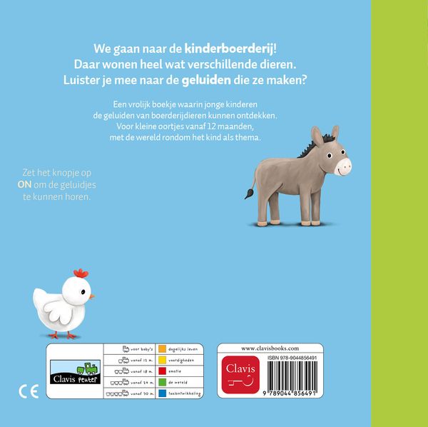 Clavis - Geluidenboekje De Kinderboerderij | Interactief Geluidsboek