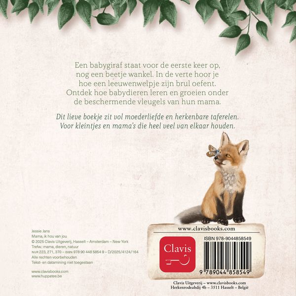 Clavis – Boek Mama, Ik Hou Van Jou | Babydierenboek