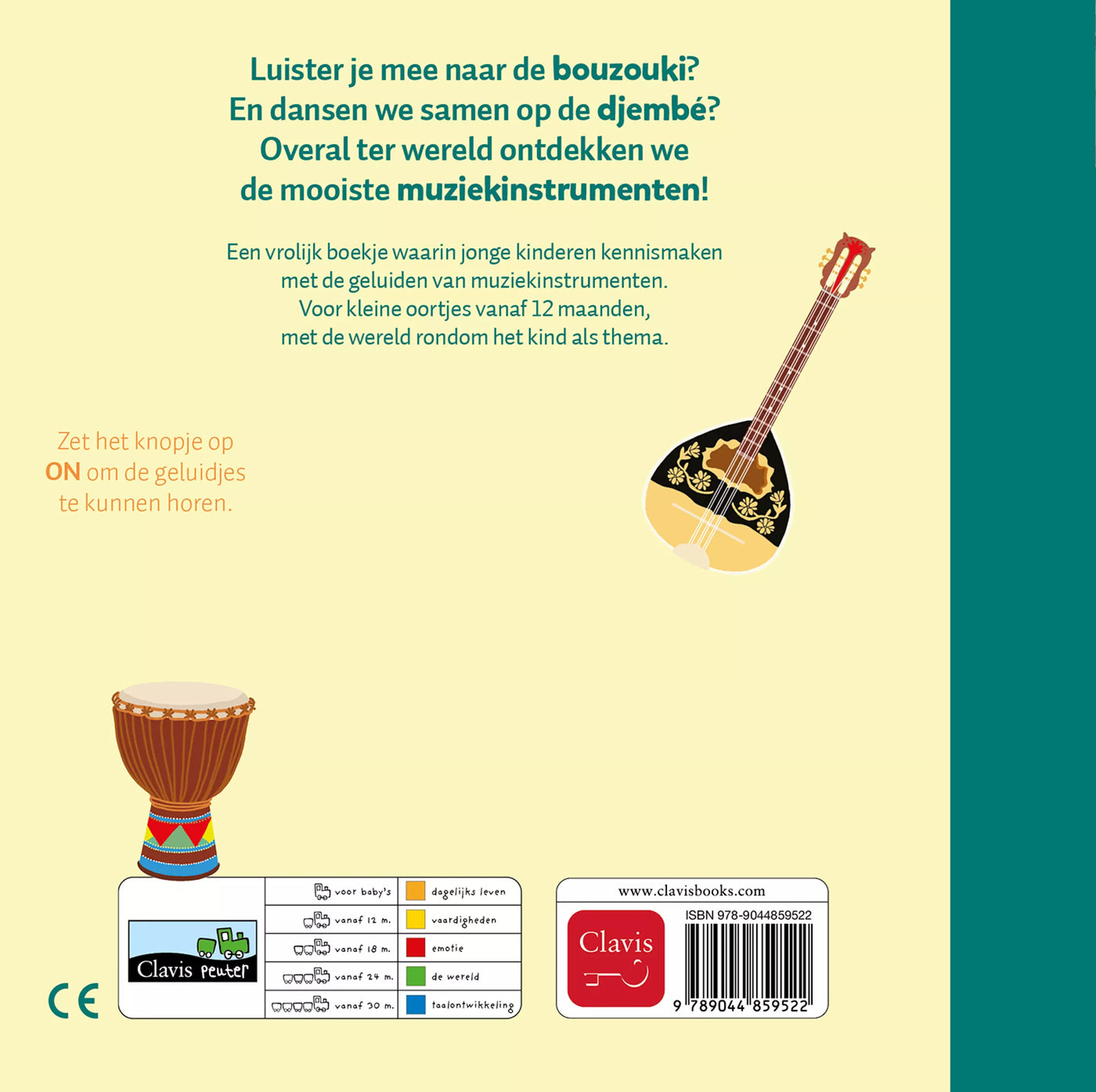 Clavis – Geluidenboek Muziekinstrumenten Van Overal | Babyboek