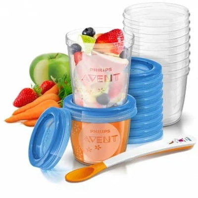 Avent - Hapjesset Via Natural (20 stuks) | Flexibele Voedselopslag
