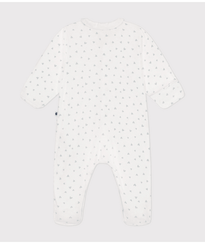 Pyjama Met Voetjes Blue Little Heart Marshmallow / Gomme