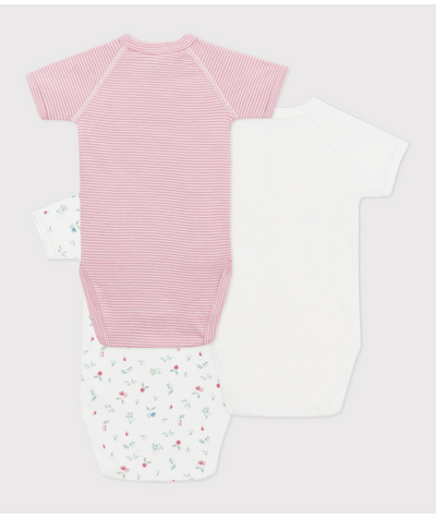 Body Korte Mouwen Whale / Blue Little Whales / Blue Stripes Variante 2 (3pack)