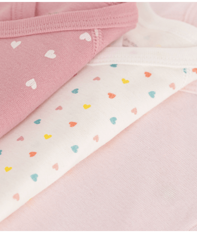 Body Lange Mouwen Pink Little Hearts / Multi Little Hearts / Pink Variante 1 (3pack)