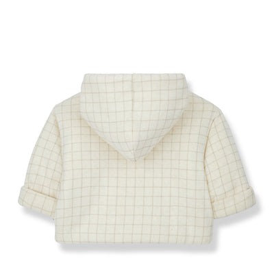 Jas Met Kap Artur Padded Ecru