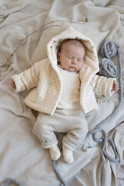 Jas Met Kap Artur Padded Ecru