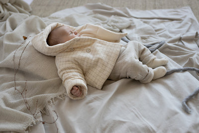 Jas Met Kap Artur Padded Ecru