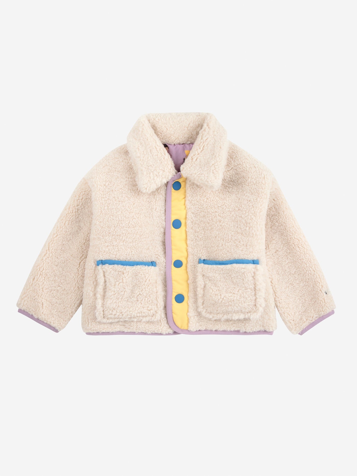 Bobo Choses - Jas Baby Game Pawns Reversible Sheepskin All Over Lavender