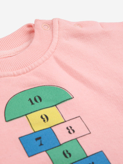 Bobo Choses - Sweater Baby Hopscotch Pink
