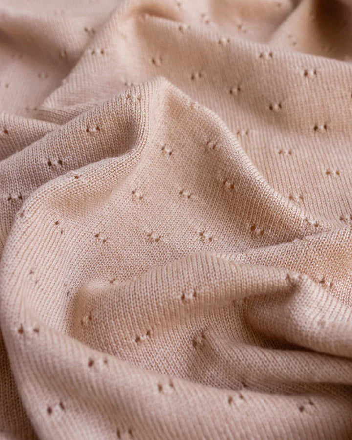 Hvid - Deken 70 x 95 cm Bibi | Apricot
