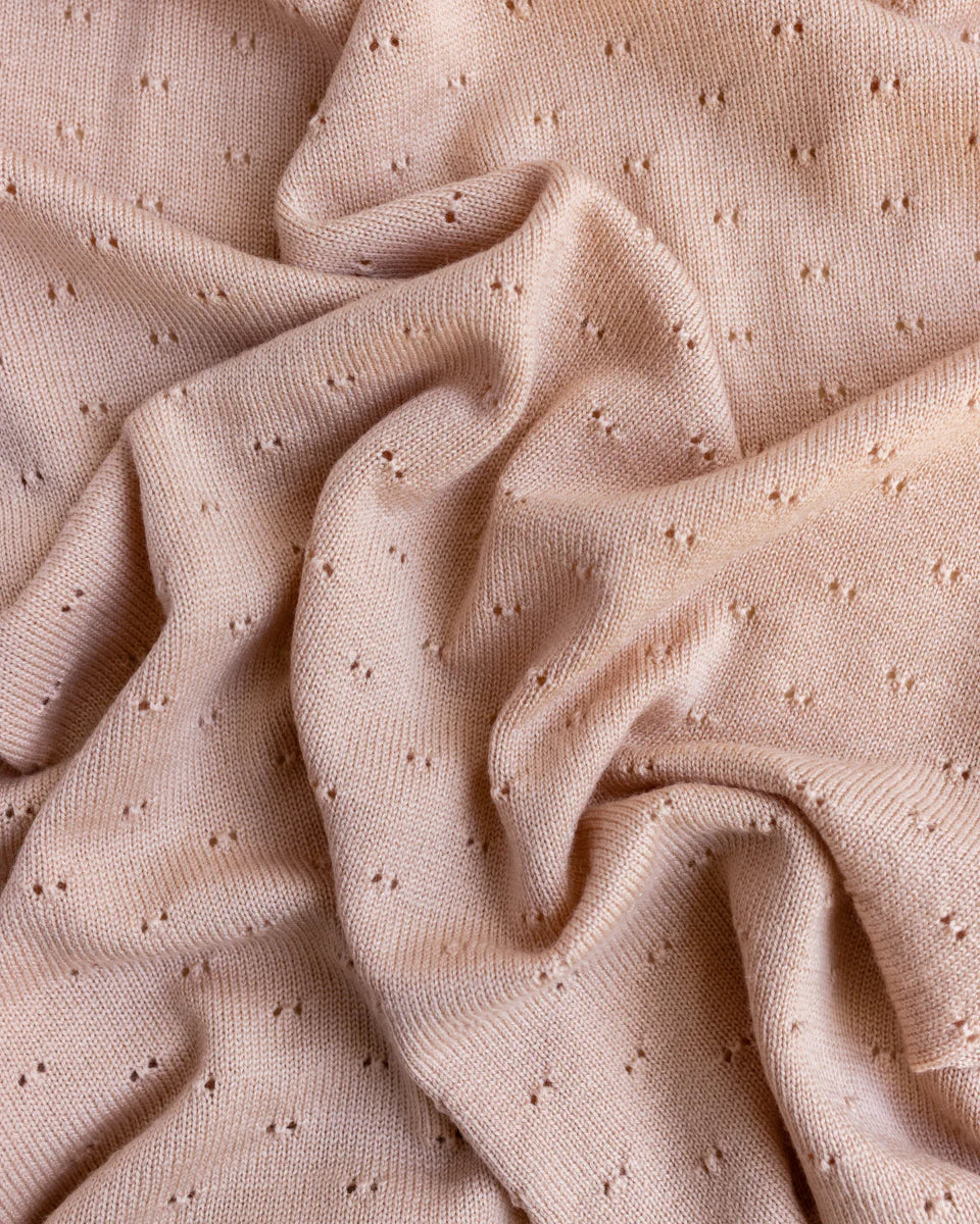 Hvid - Deken 70 x 95 cm Bibi | Apricot