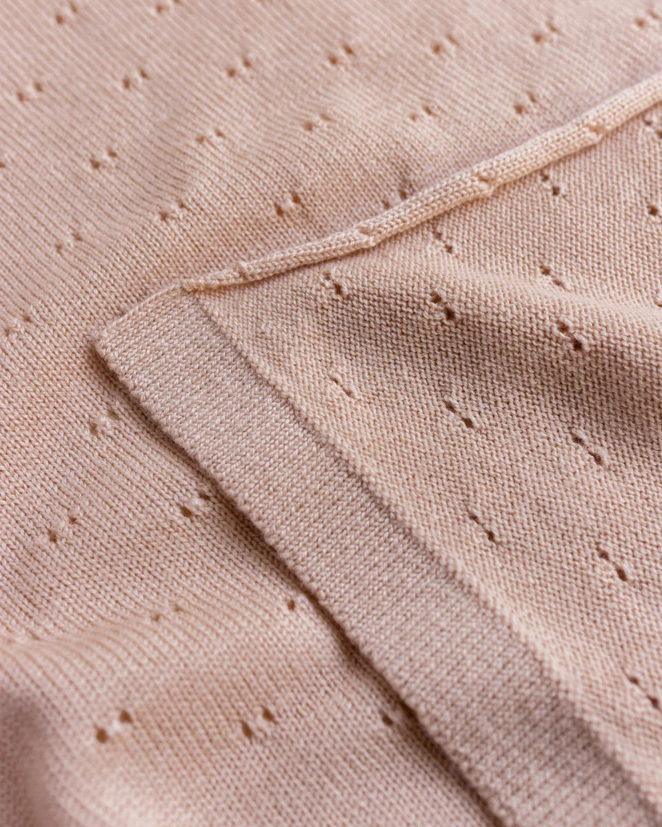 Hvid - Deken 70 x 95 cm Bibi | Apricot