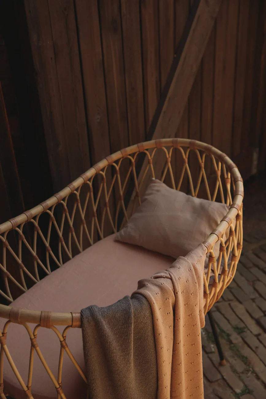 Hvid - Deken 70 x 95 cm Bibi | Apricot