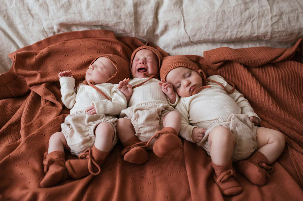 Hvid - Deken 70 x 95 cm Bibi | Brick