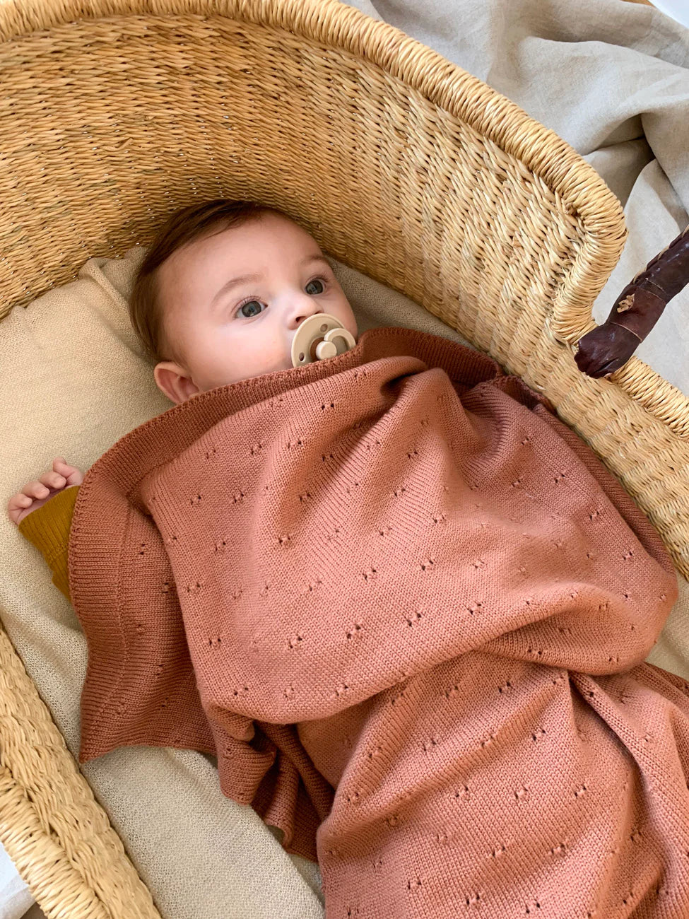 Hvid - Deken 70 x 95 cm Bibi | Brick