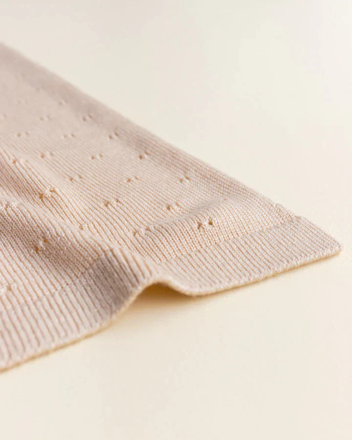 Hvid - Deken 70 x 95 cm Bibi | Oat