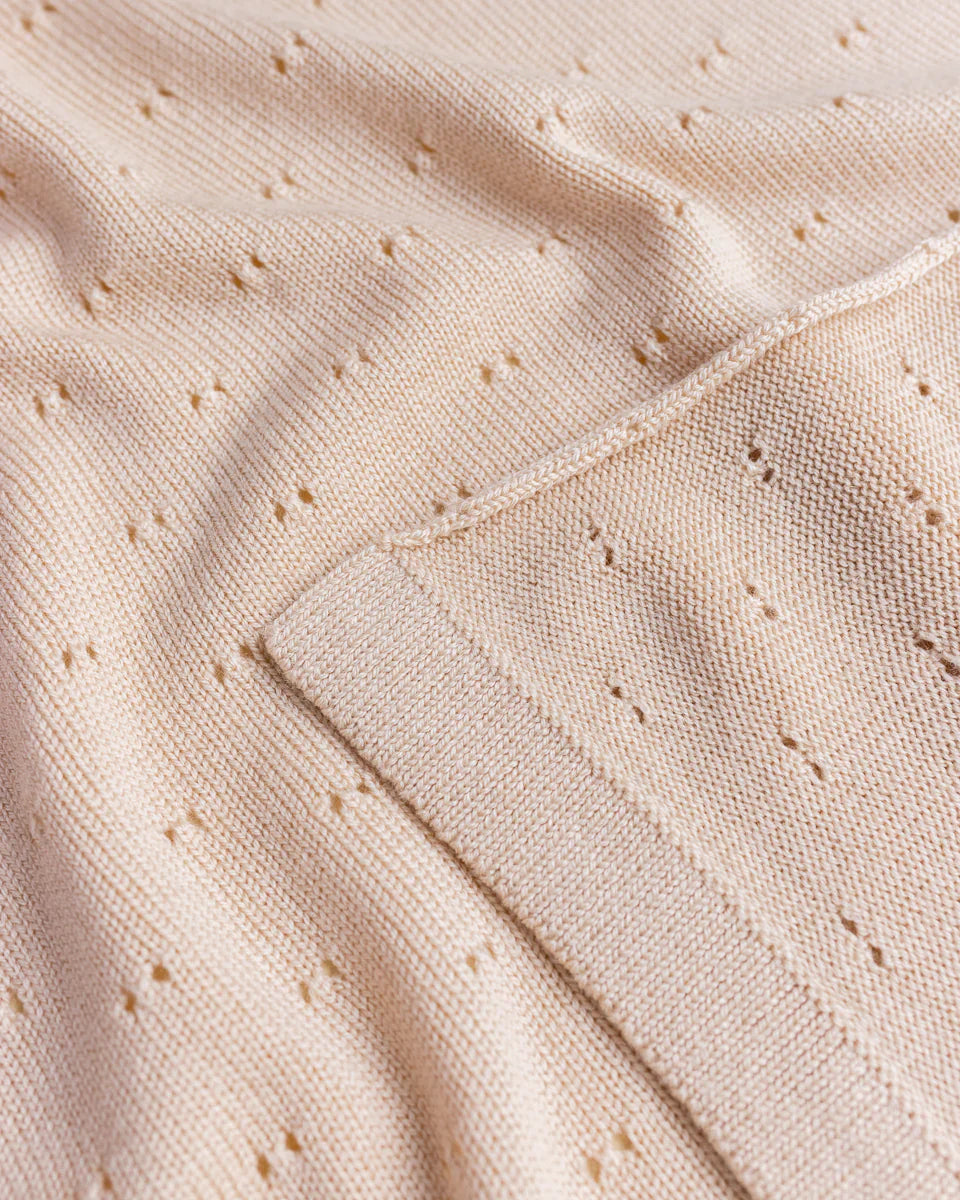 Hvid - Deken 70 x 95 cm Bibi | Apricot