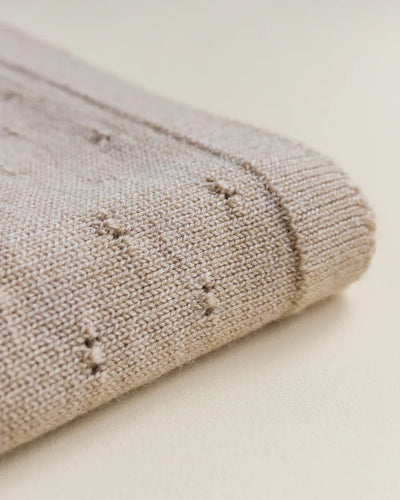 Hvid - Deken 70 x 95 cm Bibi | Sand