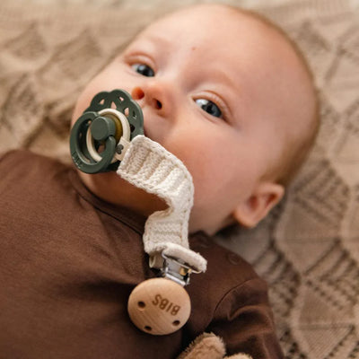 Bibs - Fopspeenketting Knitted | Vanilla