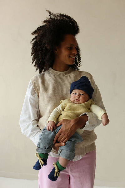 Hvid - Slofjes Blue / Grass | 0-9m