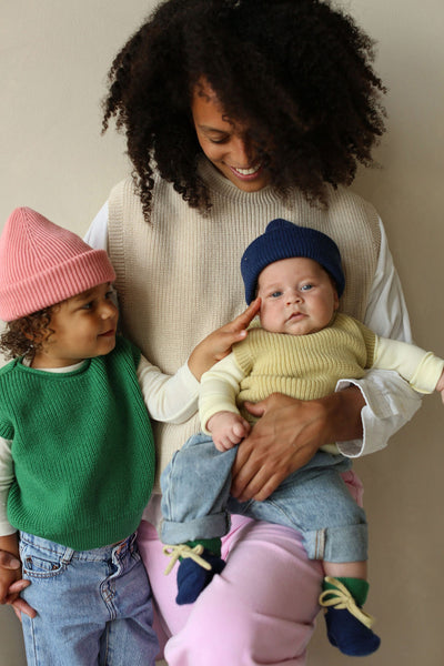 Hvid - Slofjes Blue / Grass | 0-9m