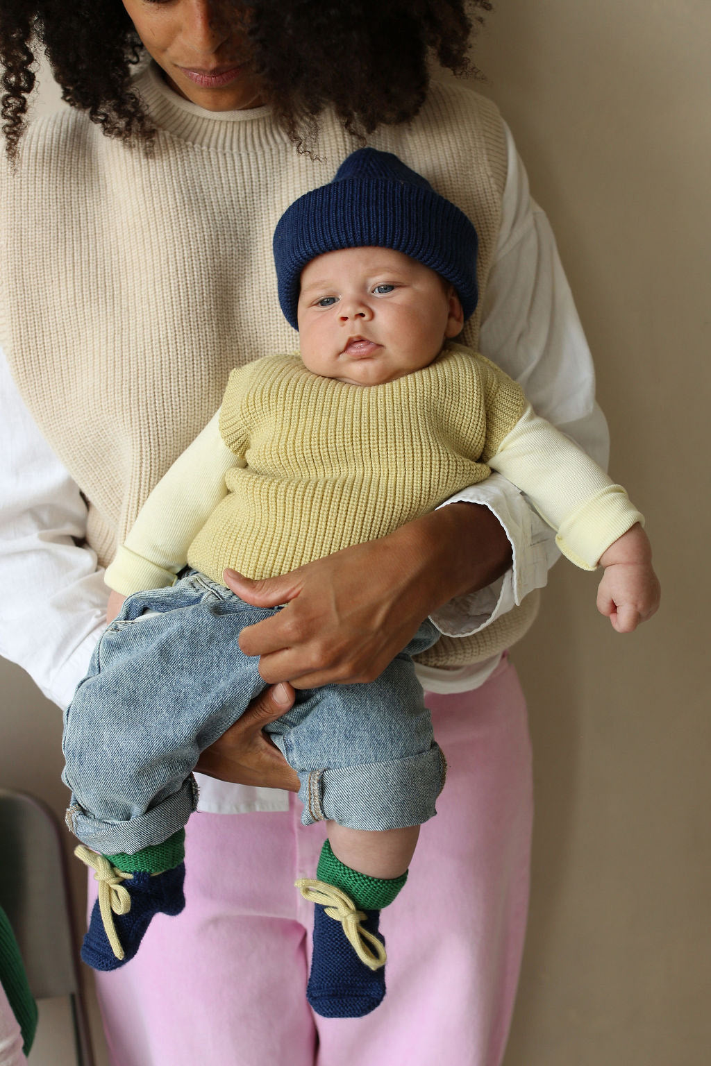 Hvid - Slofjes Blue / Grass | 0-9m