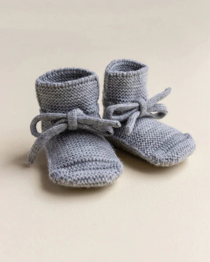 Hvid - Slofjes Grey Melange | 0-9m