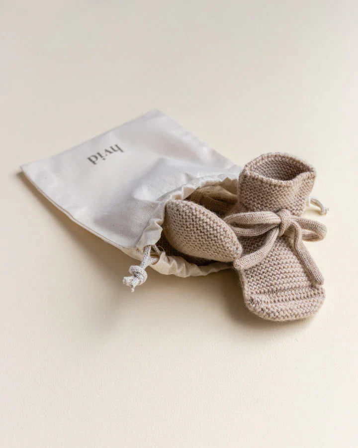 Hvid - Slofjes Sand | 0-9m