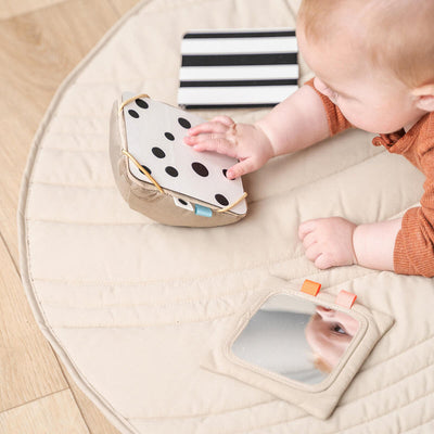 Done By Deer - Kaart Houder Baby Contrast Deer Friends | Sand