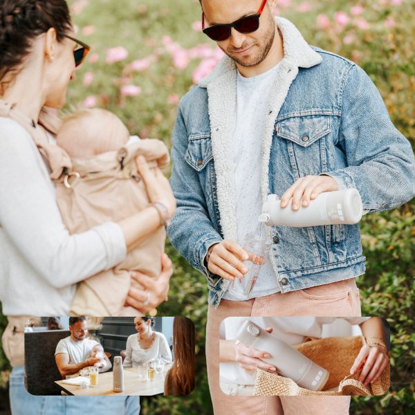 Babymoov - Draagbare Flesverwarmer Moov & Feed | Sand