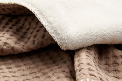 Deken Wieg 75 x 100 cm Oslo Wafel Teddy Caffe