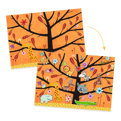 Djeco - Herbruikbare Stickers Af De Grond | Speelmap