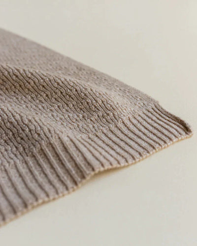 Hvid - Deken 70 x 100 cm Dora | Sand