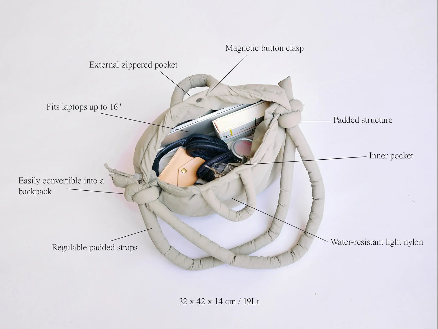 Olend - Tas Ona Soft Bag | Black