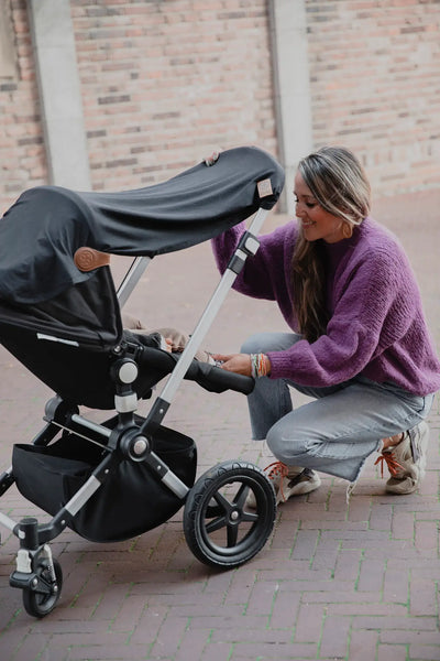 Cloby - Afdekdoek Kinderwagen UV50+ | Stone Grey