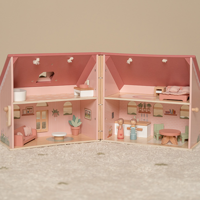 Little Dutch - Draagbaar Poppenhuis | Hout, Roze